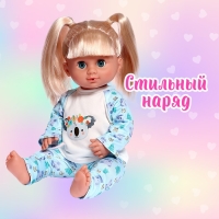 Пижама для кукол 40-44 см, 2 вещи, текстиль, на липучках Пижама для кукол 40-44 см, 2 вещи, текстиль, на липучках