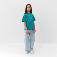Футболка детская MINAKU "Gummy bear", цвет аквамарин, рост 104 см Футболка детская MINAKU "Gummy bear", цвет аквамарин, рост 104 см