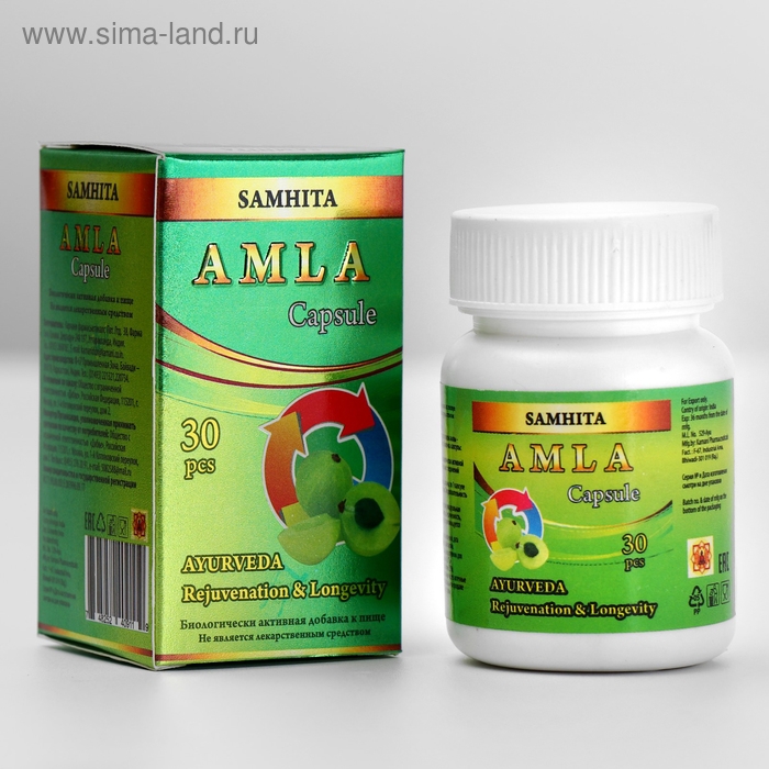 Амла «Самхита», нормализация деятельности всего организма, 30 шт. Амла «Самхита», нормализация деятельности всего организма, 30 шт.