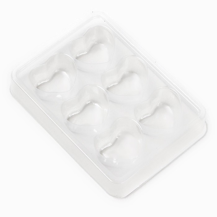 Аромасаше своими руками. Набор для создания ароматической фигурки из соевого воска &laquo;Сердечки с блестками&raquo;