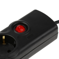 Сетевой фильтр Luazon Lighting, 5 розеток, 5 м, 3500 Вт, 3х1 мм2, 16 A, 220 В, c предохранителем, черный Сетевой фильтр Luazon Lighting, 5 розеток, 5 м, 3500 Вт, 3х1 мм2, 16 A, 220 В, c предохранителем, черный