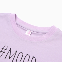 Пижама для девочки (футболка/шорты), цвет сиреневый, рост 116 см Пижама для девочки (футболка/шорты), цвет сиреневый, рост 116 см