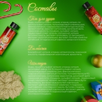 Новогодний подарочный набор косметики &laquo;Снежное царство&raquo;, с ароматом мандарина и корицы. Красная серия