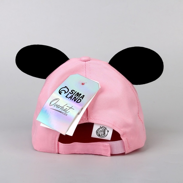 Кепка детская для девочки &laquo;Мышка&raquo;, с ушками, р-р. 52-54, 5-7 лет