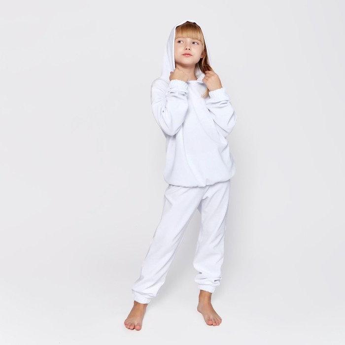 Комплект детский (худи, брюки) MINAKU: Casual Collection KIDS цвет белый, рост 104 Комплект детский (худи, брюки) MINAKU: Casual Collection KIDS цвет белый, рост 104