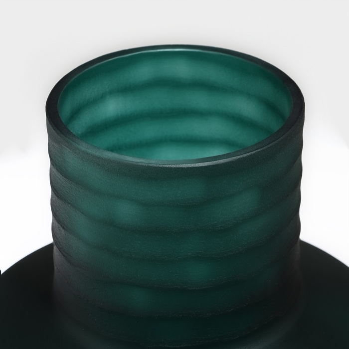 Ваза для цветов «Флорентина» из зеленого стекла 24 х 21 х 21 см Ваза для цветов «Флорентина» из зеленого стекла 24 х 21 х 21 см