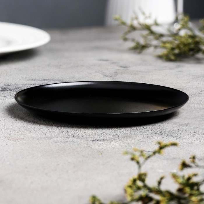 Подсвечник "Чашка" металл, 14 см, чёрный муар