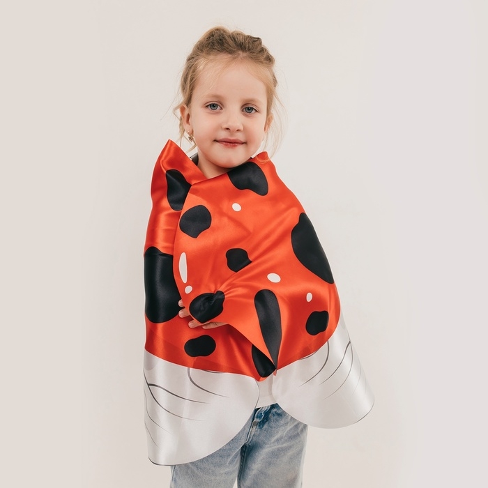 Карнавальные крылья на резинках &laquo;Милая божья коровка&raquo;, 60 &times; 100 см
