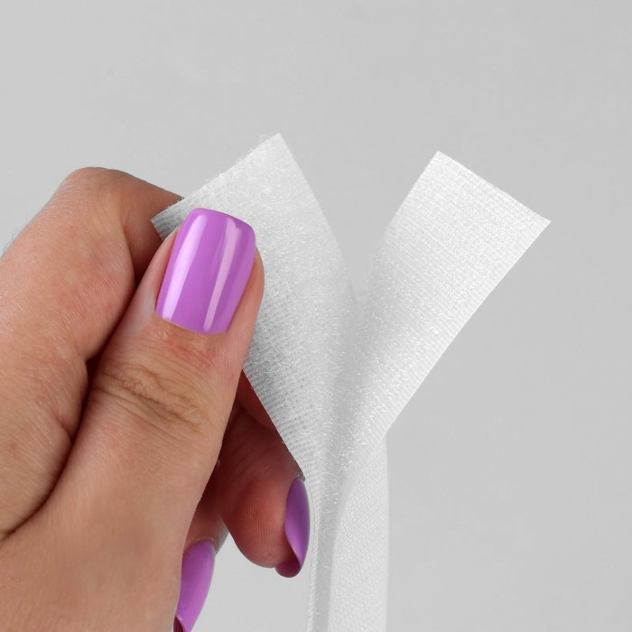 Липучка, 30 мм × 25 ± 1 м, цвет белый Липучка, 30 мм × 25 ± 1 м, цвет белый