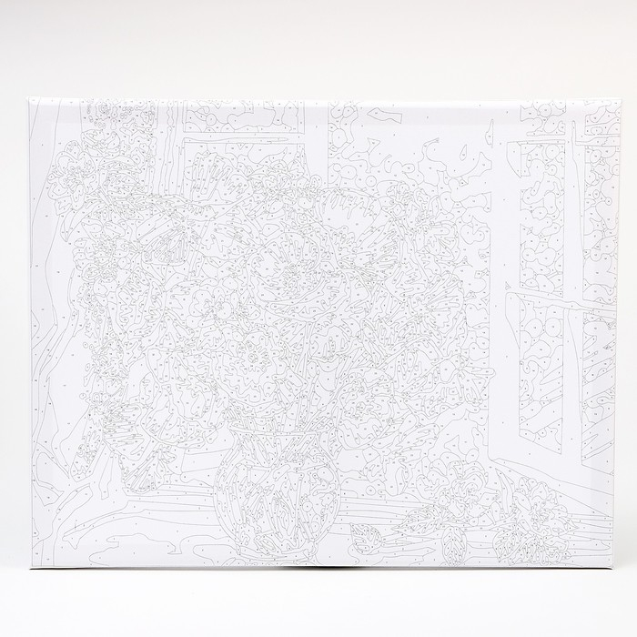 Картина по номерам на холсте с подрамником &laquo;Маки на окне&raquo;, 40 х 50 см