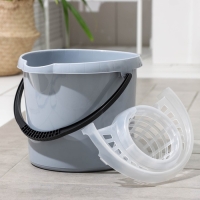 Ведро с отжимом МОП Etna, 9 л, 29&times;28&times;23.5 см, цвет серый