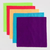 Набор салфеток Доляна "Яркость" 30х30 см, 5 шт. микрофибра, 100% п/э