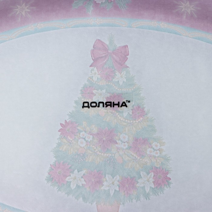 Блюдо стеклянное овальное Доляна &laquo;Новогодняя ель&raquo;, 24,5&times;15,5 см