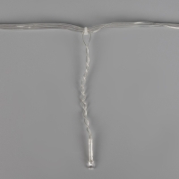 Гирлянда &laquo;Бахрома&raquo; 3 &times; 0.5 м, IP20, прозрачная нить, 80 LED, свечение жёлтое, 8 режимов, 220 В