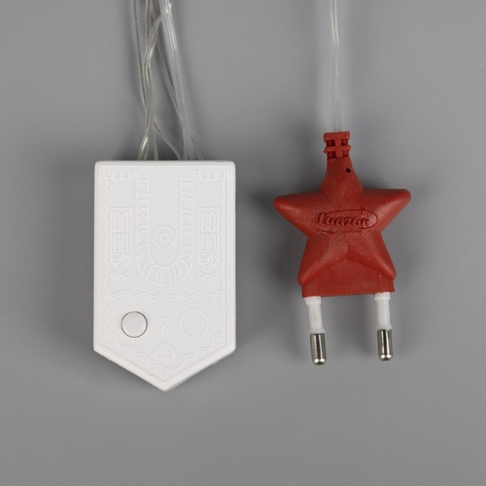 Гирлянда &laquo;Бахрома&raquo; 1.8 &times; 0.5 м, IP20, прозрачная нить, 48 LED, свечение фиолетовое, 8 режимов, 220 В