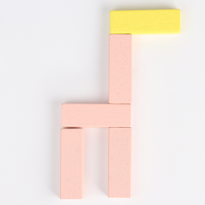 Игра настольная &laquo;Падающая башня цветная&raquo;, 51 шт, 28,5 &times; 8,5 &times; 8 см