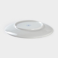 Тарелка фарфоровая &laquo;Зимний лес&raquo;, d=20 см, цвет белый