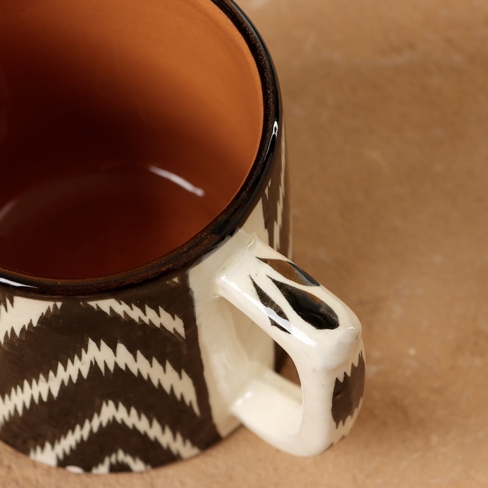 Кружка Риштанская Керамика "Атлас", 330 мл, черная