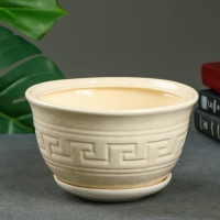 Горшок цветочный Меандр №2 2л 14*21см 1сорт белый МИКС Горшок цветочный Меандр №2 2л 14*21см 1сорт белый МИКС