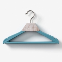 Плечики - вешалки для одежды LaDо́m, 33&times;20 см, 5 шт, с перекладиной, цвет голубой