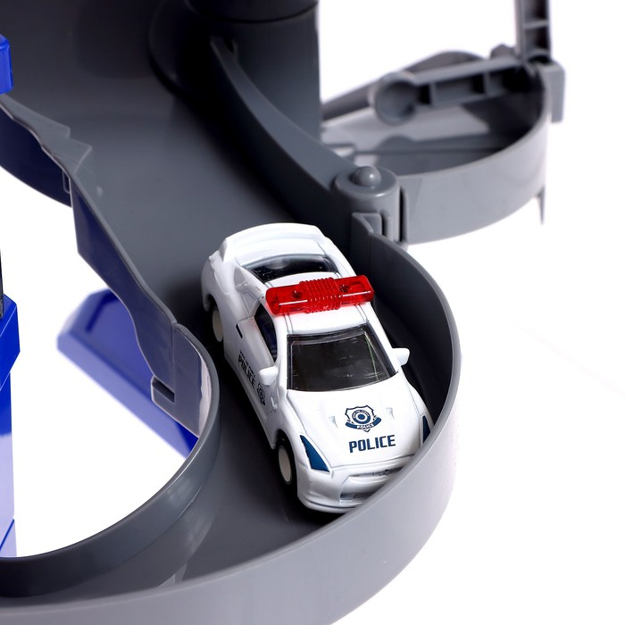 Парковка &laquo;Полицейский участок&raquo;, с 2 машинками, свет и звук