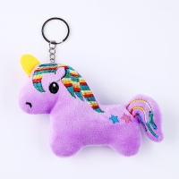 Мягкая игрушка &laquo;Единорожка&raquo; на брелоке, 12 см, цвета МИКС