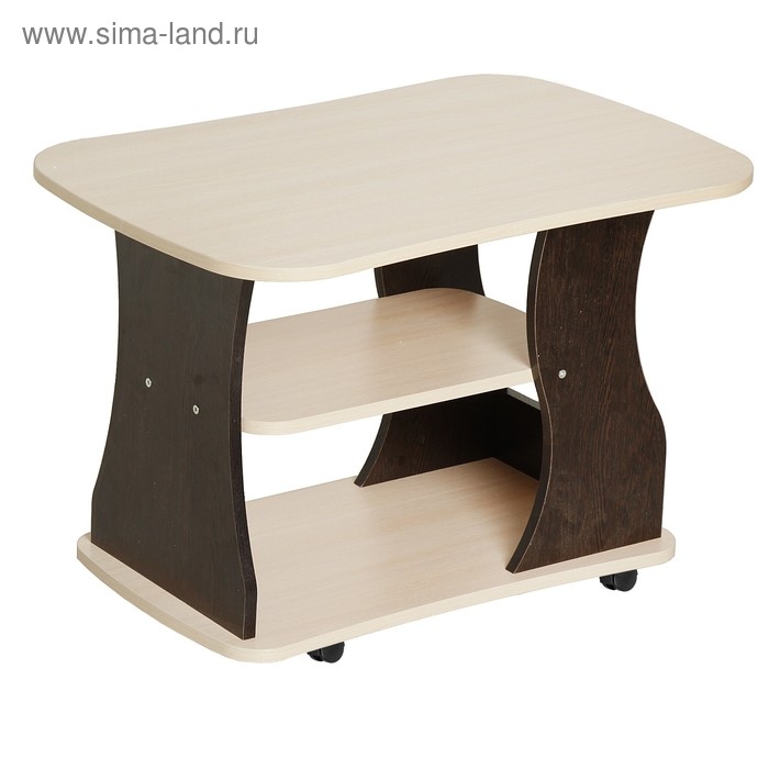 Стол журнальный 1, 750х490х550, Венге темный/Дуб млечный