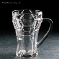 Кружка стеклянная для пива &laquo;Футбольный мяч&raquo;, 400 мл