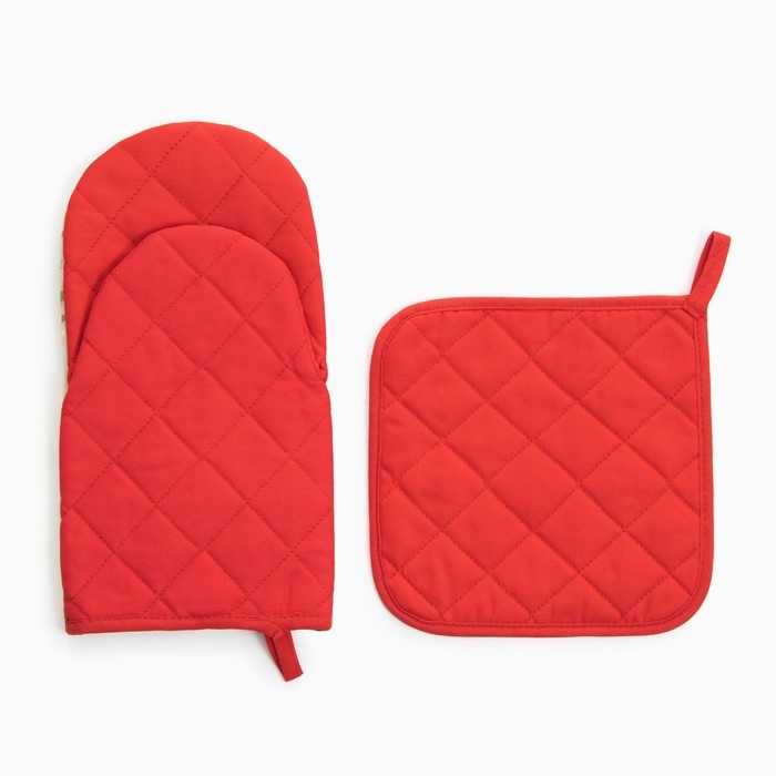 Набор кух. Этель Surprise варежка 15х28см, прихватка 19х19см,100%хл