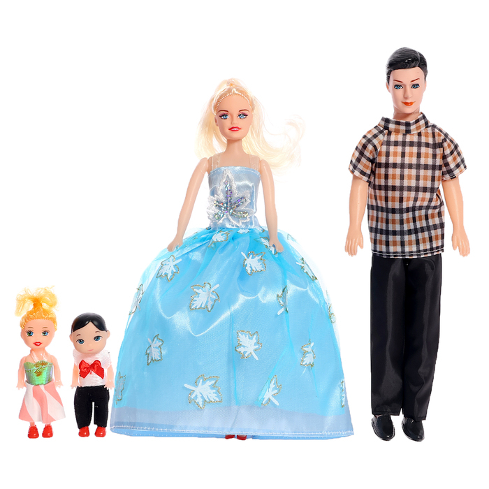 Набор кукол &laquo;Семья&raquo; c детишками, МИКС