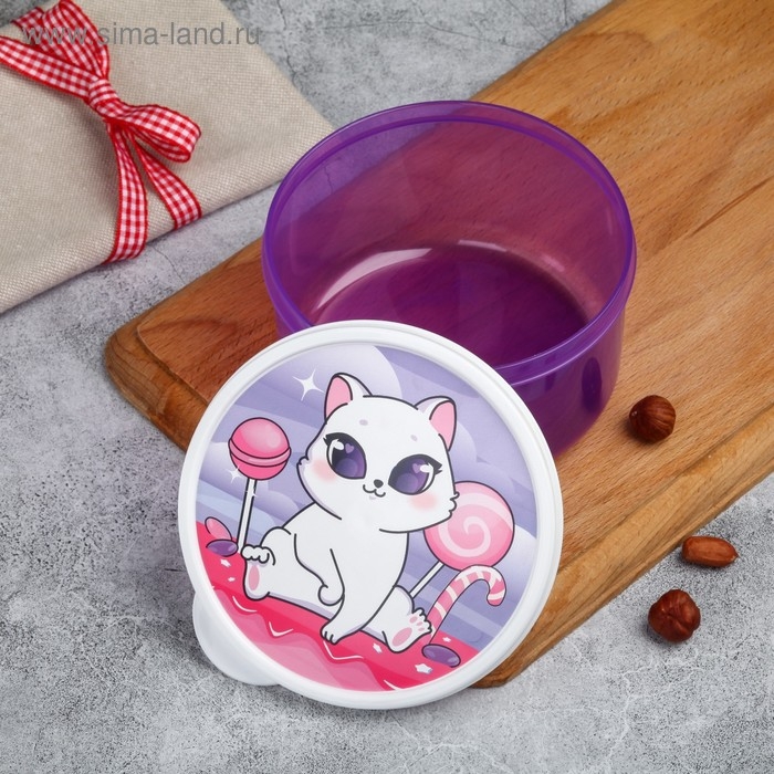 Ланч-бокс &laquo;Кошечка&raquo;, 500 мл