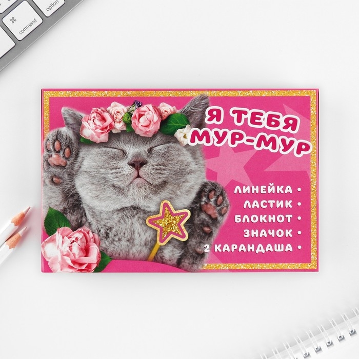 Подарочный набор 6 предметов &laquo;Я тебя мур мур&raquo;