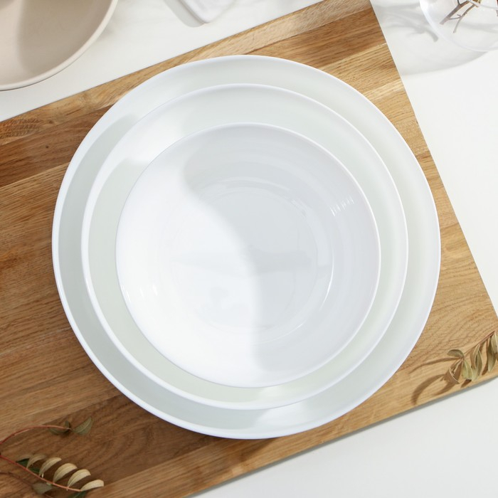 Набор форм для запекания Luminarc Diwali, 3 шт: 1,3 л, 2 л, 2,8 л, стеклокерамика, цвет белый Набор форм для запекания Luminarc Diwali, 3 шт: 1,3 л, 2 л, 2,8 л, стеклокерамика, цвет белый