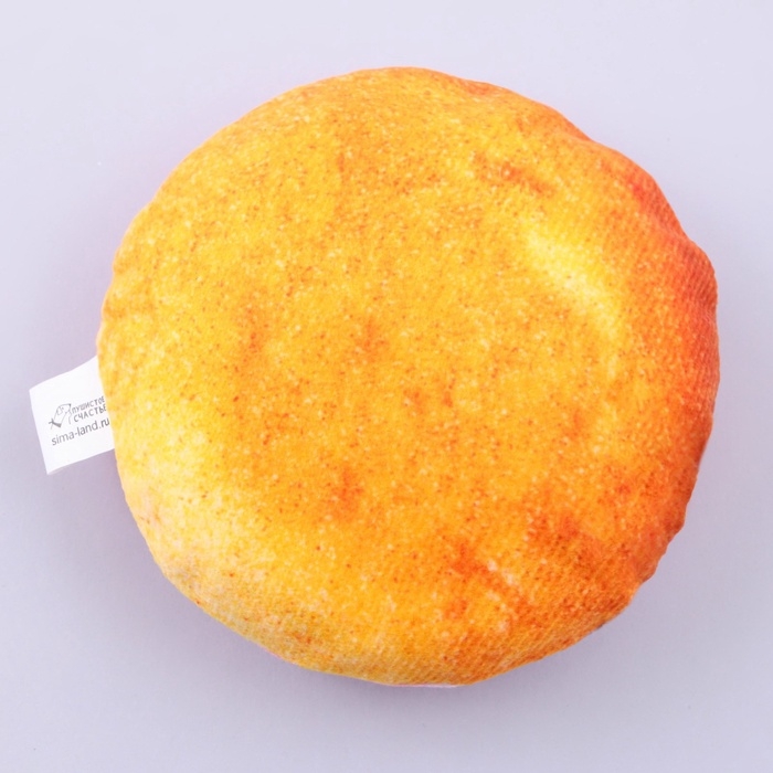 Игрушка для собак с пищалкой &laquo;&lrm;Пончик&raquo;&lrm; из текстиля, 11,5 х 11,5 см