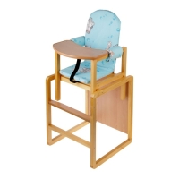Стульчик для кормления &laquo;Алекс&raquo;, трансформер, цвет голубой, рисунок МИКС