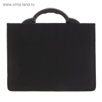 Портфель деловой 350 х 260 х 100 мм, текстильный, 2 отделения, "Приморск" чёрный, 1С111 Портфель деловой 350 х 260 х 100 мм, текстильный, 2 отделения, "Приморск" чёрный, 1С111