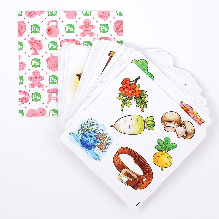 Набор карточек &laquo;Лого-доббль. Звук Рь&raquo;