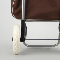 Сумка хозяйственная на колёсах, отдел на шнурке, нагрузка до 25 кг, цвет коричневый Сумка хозяйственная на колёсах, отдел на шнурке, нагрузка до 25 кг, цвет коричневый