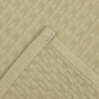 Набор кух.полотенец "Доляна" оливковый 35х60см-2шт., 100% хл, вафля, 220 гр/м2