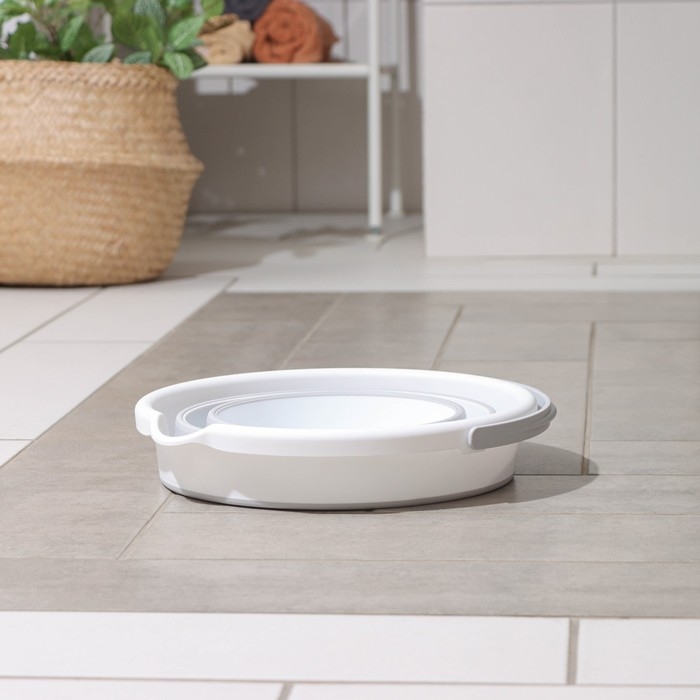 Ведро складное «Флекс», 10 л, 32×34×26 см, цвет смоки Ведро складное «Флекс», 10 л, 32×34×26 см, цвет смоки