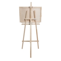Мольберт тип &laquo;Лира&raquo; 175 х 62 см, планшет 70 х 50 мм, полка 66 х 12 см, с бегунком, неокрашенное дерево, Calligrata