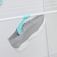 Сушилка для белья напольная, рабочая длина 18 м, цвет белый Сушилка для белья напольная, рабочая длина 18 м, цвет белый