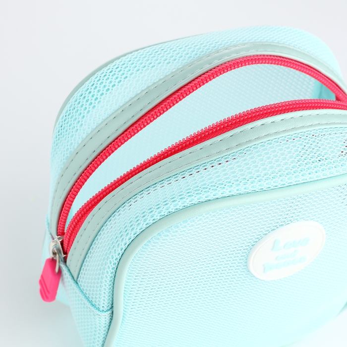 Косметичка на молнии, цвет мятный