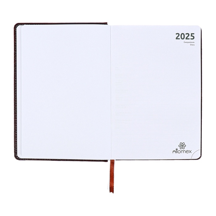 Ежедневник датированный 2024 года, А5, 176 листов, Attomex.Croco, обложка искусственная кожа, ляссе, блок 70 г/м2, коричневый Ежедневник датированный 2024 года, А5, 176 листов, Attomex.Croco, обложка искусственная кожа, ляссе, блок 70 г/м2, коричневый
