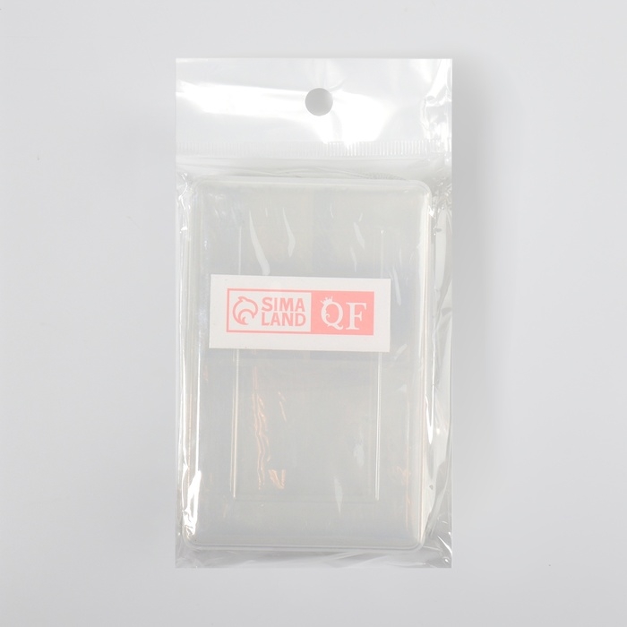 Органайзер для хранения, с крышкой, двусторонний, 10,2 &times; 7 &times; 3,2 см, цвет белый