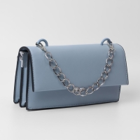 Цепочка для сумки, с карабинами, металлическая, плоская, 19 × 15 мм, 30 см, цвет серебряный Цепочка для сумки, с карабинами, металлическая, плоская, 19 × 15 мм, 30 см, цвет серебряный