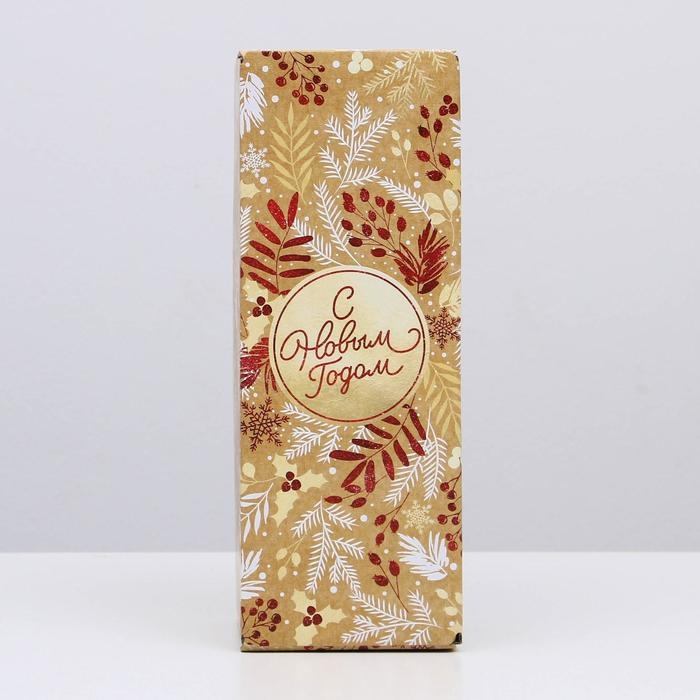 Коробка подарочная новогодняя складная &laquo;Новогодний&raquo;, 12 х 33,6 х 12 см, Новый год