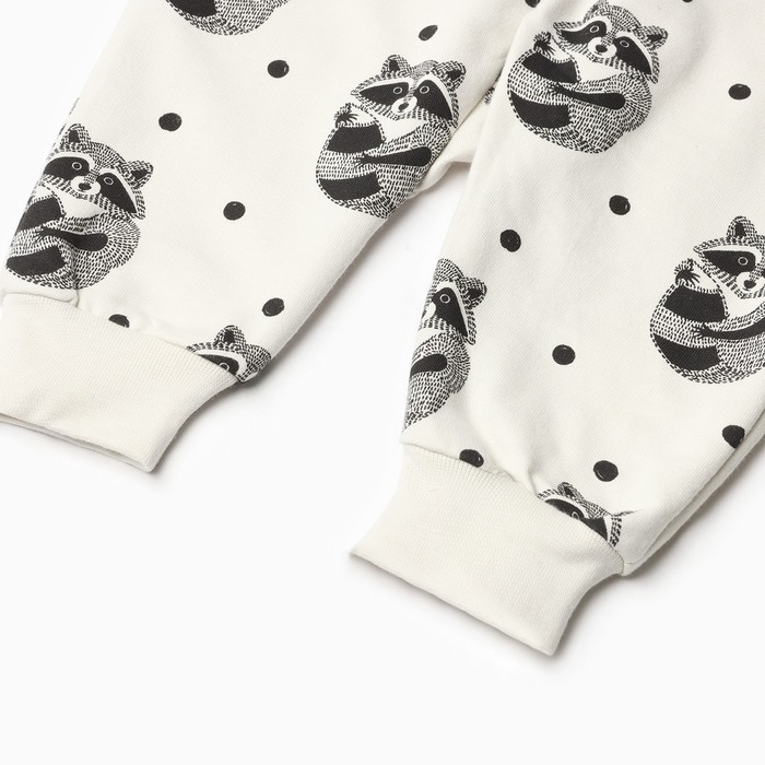 Комбинезон &laquo;Енот&raquo; Крошка Я, цвет белый, рост 80-86 см