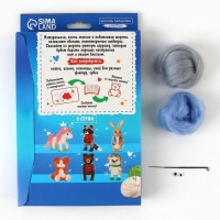 Валяние из шерсти. Игрушка &laquo;Мишка&raquo;, набор для творчества