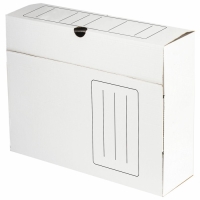 Короб архивный с клапаном А4, Calligrata, 100 мм, до 900 л, микрогофрокартон, белый Короб архивный с клапаном А4, Calligrata, 100 мм, до 900 л, микрогофрокартон, белый